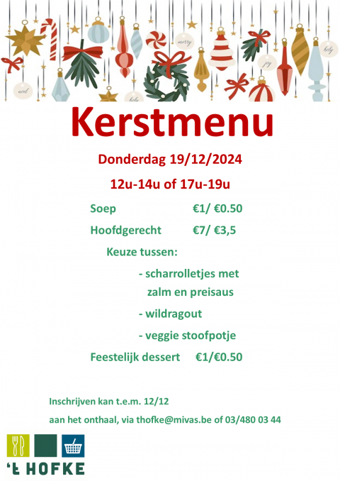 Kerstmenu
